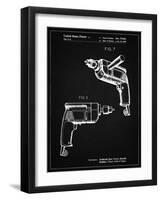 PP1024-Vintage Black Ryobi Electric Drill Patent Poster-Cole Borders-Framed Giclee Print