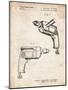 PP1024-Vintage Parchment Ryobi Electric Drill Patent Poster-Cole Borders-Mounted Giclee Print