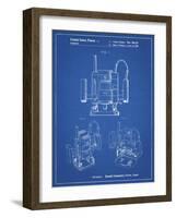 PP1025-Blueprint Ryobi Portable Router Patent Poster-Cole Borders-Framed Giclee Print