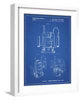 PP1025-Blueprint Ryobi Portable Router Patent Poster-Cole Borders-Framed Giclee Print