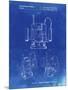 PP1025-Faded Blueprint Ryobi Portable Router Patent Poster-Cole Borders-Mounted Premium Giclee Print