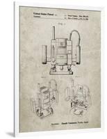 PP1025-Sandstone Ryobi Portable Router Patent Poster-Cole Borders-Framed Giclee Print