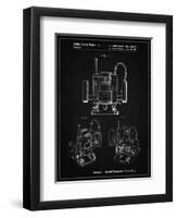PP1025-Vintage Black Ryobi Portable Router Patent Poster-Cole Borders-Framed Giclee Print