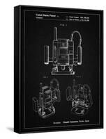 PP1025-Vintage Black Ryobi Portable Router Patent Poster-Cole Borders-Framed Stretched Canvas