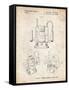 PP1025-Vintage Parchment Ryobi Portable Router Patent Poster-Cole Borders-Framed Stretched Canvas