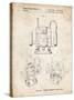 PP1025-Vintage Parchment Ryobi Portable Router Patent Poster-Cole Borders-Stretched Canvas