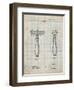 PP1026-Antique Grid Parchment Safety Razor Patent Poster-Cole Borders-Framed Premium Giclee Print