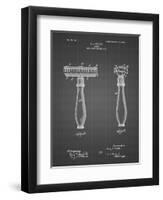 PP1026-Black Grid Safety Razor Patent Poster-Cole Borders-Framed Premium Giclee Print