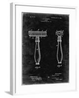 PP1026-Black Grunge Safety Razor Patent Poster-Cole Borders-Framed Giclee Print