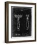 PP1026-Black Grunge Safety Razor Patent Poster-Cole Borders-Framed Premium Giclee Print