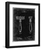 PP1026-Black Grunge Safety Razor Patent Poster-Cole Borders-Framed Premium Giclee Print