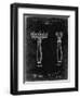 PP1026-Black Grunge Safety Razor Patent Poster-Cole Borders-Framed Premium Giclee Print