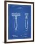 PP1026-Blueprint Safety Razor Patent Poster-Cole Borders-Framed Giclee Print