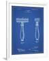 PP1026-Blueprint Safety Razor Patent Poster-Cole Borders-Framed Giclee Print