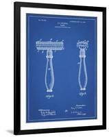 PP1026-Blueprint Safety Razor Patent Poster-Cole Borders-Framed Giclee Print