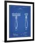 PP1026-Blueprint Safety Razor Patent Poster-Cole Borders-Framed Giclee Print