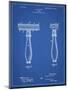 PP1026-Blueprint Safety Razor Patent Poster-Cole Borders-Mounted Premium Giclee Print