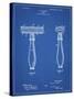 PP1026-Blueprint Safety Razor Patent Poster-Cole Borders-Stretched Canvas