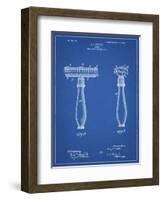 PP1026-Blueprint Safety Razor Patent Poster-Cole Borders-Framed Giclee Print