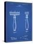 PP1026-Blueprint Safety Razor Patent Poster-Cole Borders-Stretched Canvas