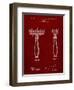 PP1026-Burgundy Safety Razor Patent Poster-Cole Borders-Framed Premium Giclee Print