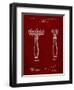 PP1026-Burgundy Safety Razor Patent Poster-Cole Borders-Framed Premium Giclee Print