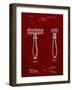 PP1026-Burgundy Safety Razor Patent Poster-Cole Borders-Framed Giclee Print