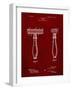 PP1026-Burgundy Safety Razor Patent Poster-Cole Borders-Framed Giclee Print