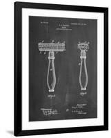 PP1026-Chalkboard Safety Razor Patent Poster-Cole Borders-Framed Giclee Print