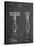 PP1026-Chalkboard Safety Razor Patent Poster-Cole Borders-Stretched Canvas