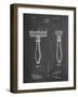 PP1026-Chalkboard Safety Razor Patent Poster-Cole Borders-Framed Giclee Print