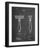 PP1026-Chalkboard Safety Razor Patent Poster-Cole Borders-Framed Giclee Print