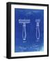 PP1026-Faded Blueprint Safety Razor Patent Poster-Cole Borders-Framed Giclee Print