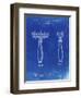 PP1026-Faded Blueprint Safety Razor Patent Poster-Cole Borders-Framed Giclee Print