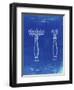 PP1026-Faded Blueprint Safety Razor Patent Poster-Cole Borders-Framed Giclee Print