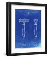 PP1026-Faded Blueprint Safety Razor Patent Poster-Cole Borders-Framed Premium Giclee Print