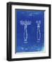 PP1026-Faded Blueprint Safety Razor Patent Poster-Cole Borders-Framed Premium Giclee Print