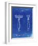 PP1026-Faded Blueprint Safety Razor Patent Poster-Cole Borders-Framed Premium Giclee Print