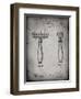 PP1026-Faded Grey Safety Razor Patent Poster-Cole Borders-Framed Premium Giclee Print