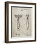 PP1026-Sandstone Safety Razor Patent Poster-Cole Borders-Framed Giclee Print