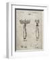 PP1026-Sandstone Safety Razor Patent Poster-Cole Borders-Framed Giclee Print