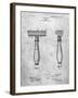 PP1026-Slate Safety Razor Patent Poster-Cole Borders-Framed Giclee Print