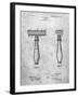 PP1026-Slate Safety Razor Patent Poster-Cole Borders-Framed Giclee Print