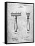PP1026-Slate Safety Razor Patent Poster-Cole Borders-Framed Stretched Canvas