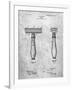PP1026-Slate Safety Razor Patent Poster-Cole Borders-Framed Giclee Print