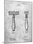 PP1026-Slate Safety Razor Patent Poster-Cole Borders-Mounted Giclee Print