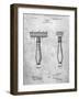 PP1026-Slate Safety Razor Patent Poster-Cole Borders-Framed Giclee Print