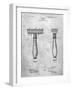 PP1026-Slate Safety Razor Patent Poster-Cole Borders-Framed Giclee Print