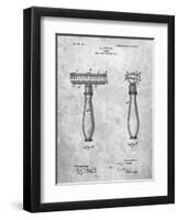 PP1026-Slate Safety Razor Patent Poster-Cole Borders-Framed Premium Giclee Print