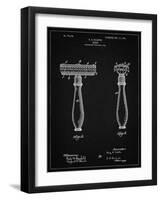 PP1026-Vintage Black Safety Razor Patent Poster-Cole Borders-Framed Giclee Print